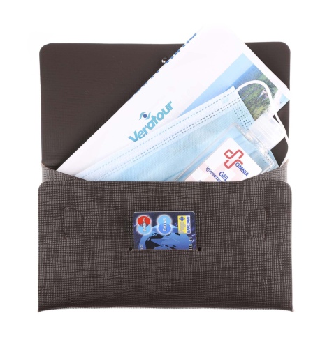 CLUTCH L astuccio CHEF MARRONE