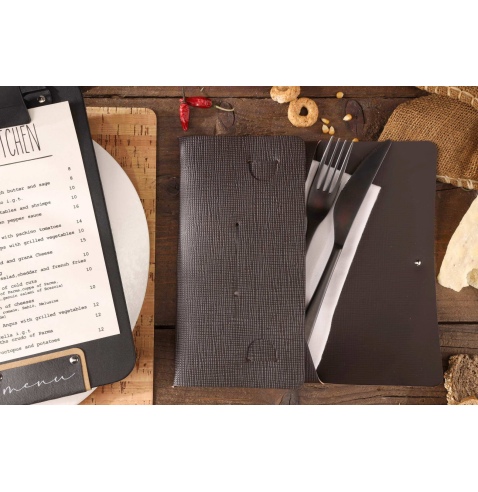 CLUTCH L astuccio CHEF MARRONE