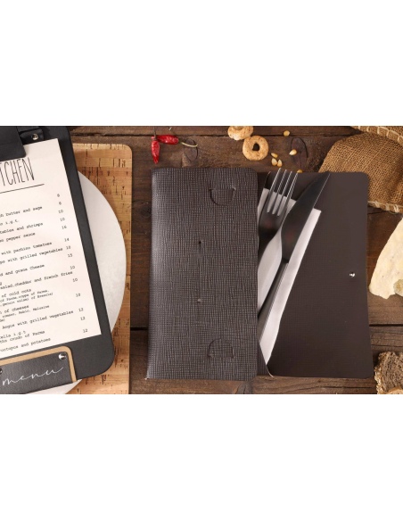 CLUTCH L astuccio CHEF MARRONE