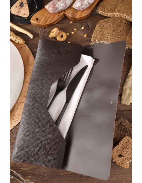 CLUTCH XL astuccio CHEF MARRONE