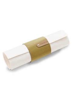 BELT L porta tovagliolo conf. 4 pz. etichetta PATCH "personalizzata" (minimo 18 pezzi) conf. 4 pz. CHEF OCRA