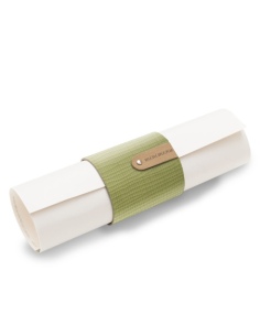 BELT L porta tovagliolo conf. 4 pz. etichetta PATCH "personalizzata" (minimo 18 pezzi) conf. 4 pz. CHEF SALVIA