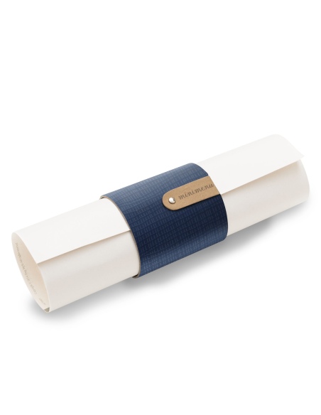 BELT L porta tovagliolo conf. 4 pz. etichetta PATCH "personalizzata" (minimo 18 pezzi) conf. 4 pz. CHEF BLU
