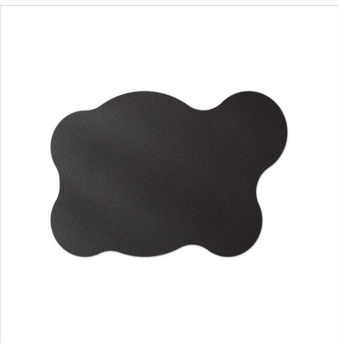 TOVAGLIETTE TAPPETINI D'ARREDO 50x35 cm BLOB pezzo singolo BULL NERO sp. 3,0