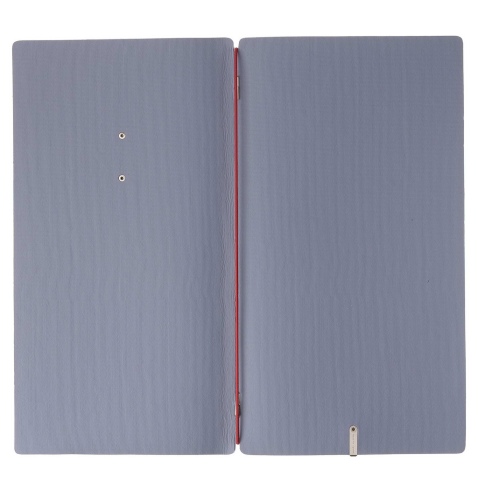 Porta Menu A4 SLIM (17,4x31,8 cm) etichetta METAL "menu" solo elastico rosso JUTA AVIO