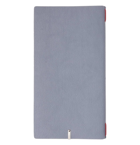 Porta Menu A4 SLIM (17,4x31,8 cm) etichetta METAL "personalizzata" (minimo 18 pezzi) solo elastico rosso JUTA AVIO