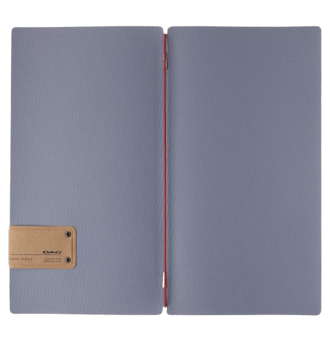 Porta Menu A4 SLIM (17,4x31,8 cm) etichetta PATCH "personalizzata" (minimo 18 pezzi) solo elastico rosso JUTA AVIO