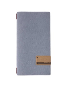 Porta Menu A4 SLIM (17,4x31,8 cm) etichetta PATCH "menu" solo elastico rosso JUTA AVIO