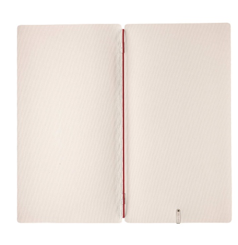 Porta Menu A4 SLIM (17,4x31,8 cm) senza etichetta solo elastico rosso JUTA AVORIO