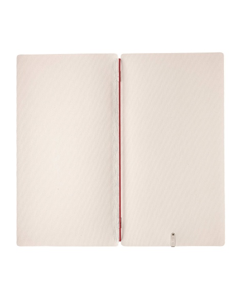 Porta Menu A4 SLIM (17,4x31,8 cm) senza etichetta solo elastico rosso JUTA AVORIO