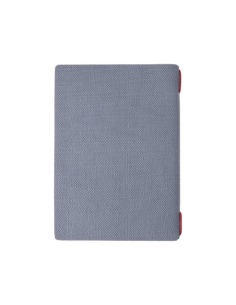 Porta Menu A5 (16,5x23,1 cm) etichetta PATCH "personalizzata" (minimo 18 pezzi) 2 buste (4 facciate) elastico rosso JUTA AVIO 2