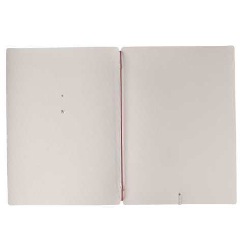 Porta Menu A4 (23,2x31,8 cm) etichetta METAL "personalizzata" (minimo 18 pezzi) solo elastico rosso JUTA AVORIO
