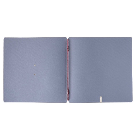 Porta Menu QUADRATO (23x23,1 cm) etichetta METAL "menu" solo elastico rosso JUTA AVIO