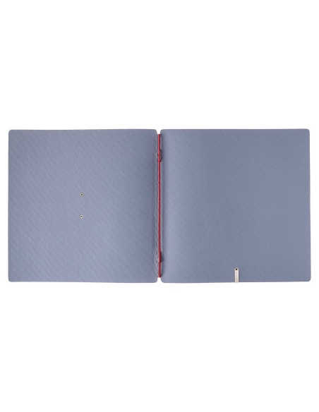 Porta Menu QUADRATO (23x23,1 cm) etichetta METAL "personalizzata" (minimo 18 pezzi) solo elastico rosso JUTA AVIO
