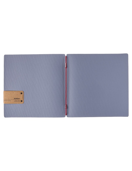 Porta Menu QUADRATO (23x23,1 cm) etichetta PATCH "personalizzata" (minimo 18 pezzi) solo elastico rosso JUTA AVIO