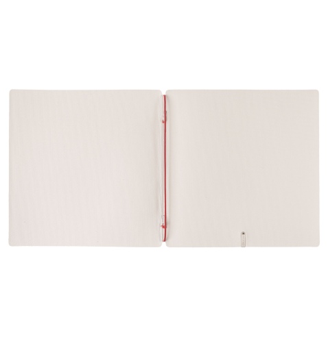 Porta Menu QUADRATO (23x23,1 cm) senza etichetta solo elastico rosso JUTA AVORIO