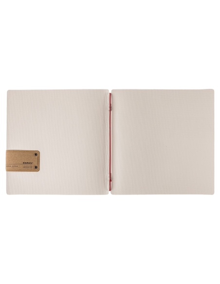 Porta Menu QUADRATO (23x23,1 cm) etichetta PATCH "personalizzata" (minimo 18 pezzi) solo elastico rosso JUTA AVORIO