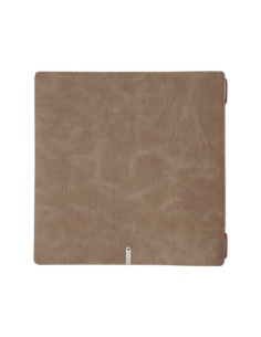 Porta Menu QUADRATO (23x23,1 cm) senza etichetta solo elastico rosso JUTA CAMMELLO 2