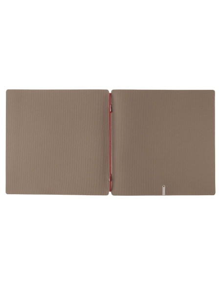 Porta Menu QUADRATO (23x23,1 cm) senza etichetta solo elastico rosso JUTA CAMMELLO