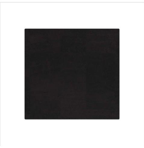 TOVAGLIETTE TAPPETINI D'ARREDO 45x47 cm pezzo singolo SUGHERO NERO sp. 2.5