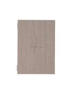 Porta Menu ITALY A5 (16,5x23,4 cm) - cornicetta (4 facciate) - scritta menu - colore ROVERE