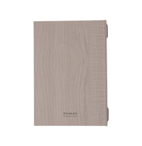 Porta Menu ITALY A5 (16,5x23,4 cm) - solo elastico - scritta menu - colore ROVERE