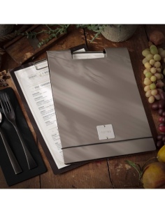 CITY porta blocco A4 etichetta METAL STANDARD "notes" molla ferma fogli BICOLOR SABBIA