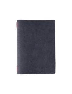 Porta Menu A5 (16,5x23,1 cm) senza etichetta cornicetta (4 facciate) elastico rosso JUTA BLU