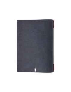 Porta Menu A5 (16,5x23,1 cm) senza etichetta cornicetta (4 facciate) elastico rosso JUTA BLU 2