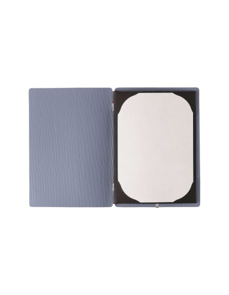 Porta Menu A5 (16,5x23,1 cm) senza etichetta cornicetta (4 facciate) elastico rosso JUTA AVIO