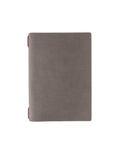 Porta Menu A5 (16,5x23,1 cm) senza etichetta cornicetta (4 facciate) elastico rosso JUTA GRIGIO