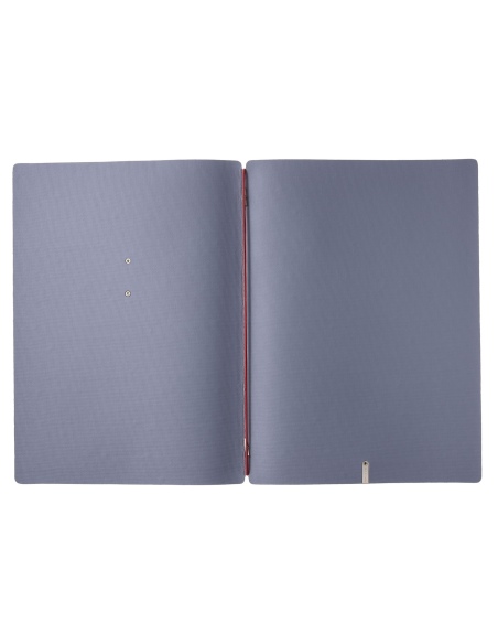 Porta Menu A4 (23,2x31,8 cm) etichetta METAL "menu" solo elastico rosso JUTA AVIO