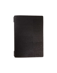 Porta Menu A5 (16,5x23,1 cm) senza etichetta cornicetta (4 facciate) elastico nero SUGHERO NERO sp. 2.5