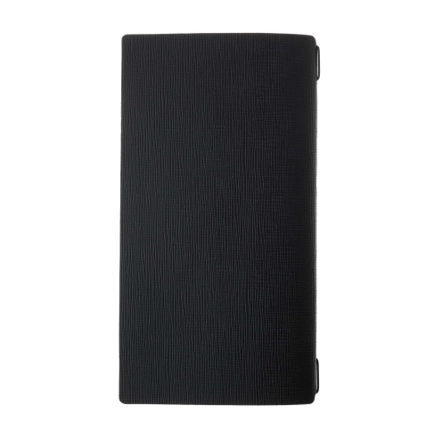Porta Menu A4 SLIM (17,4x31,8 cm) etichetta PATCH "personalizzata" (minimo 18 pezzi) cornicetta (4 facciate) elastico nero CHEF 