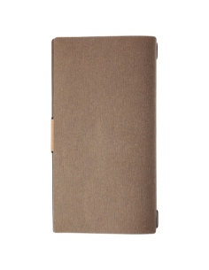 Porta Menu A4 SLIM (17,4x31,8 cm) etichetta PATCH "menu" cornicetta (4 facciate) elastico nero ECOMENU MARRONE sp. 0.6 2