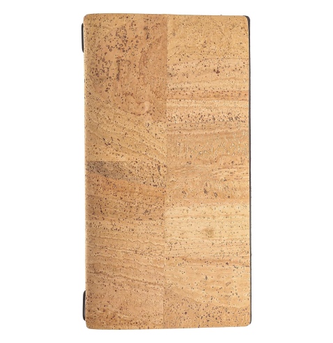 Porta Menu A4 SLIM (17,4x31,8 cm) senza etichetta cornicetta (4 facciate) elastico nero SUGHERO NATURALE sp. 1.4