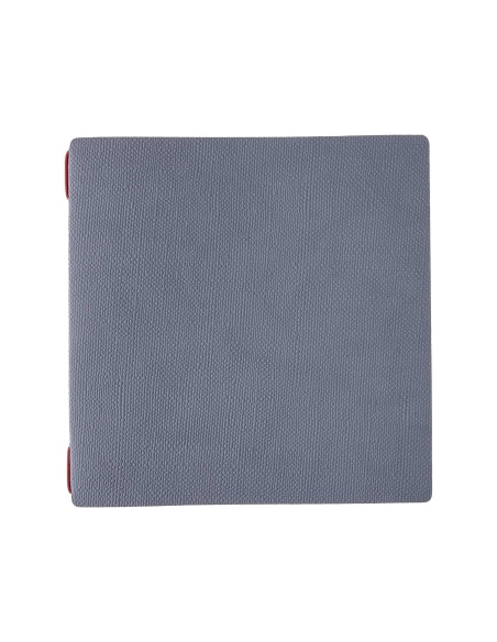Porta Menu QUADRATO (23x23,1 cm) senza etichetta cornicetta (4 facciate) elastico rosso JUTA AVIO