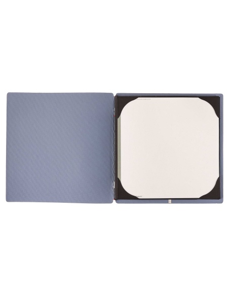 Porta Menu QUADRATO (23x23,1 cm) senza etichetta cornicetta (4 facciate) elastico rosso JUTA AVIO