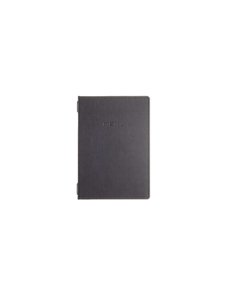 Porta Menu GOURMET A5 (16,5x23,4 cm) - cornicetta (4 facciate) - scritta menu - colore NERO