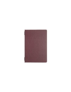 Porta Menu GOURMET A5 (16,5x23,4 cm) - cornicetta (4 facciate) - scritta menu - colore BORDEAUX