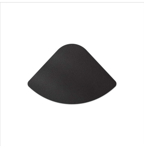 TOVAGLIETTE TAPPETINI D'ARREDO 30x44 cm PETALO pezzo singolo BULL NERO sp. 3,0