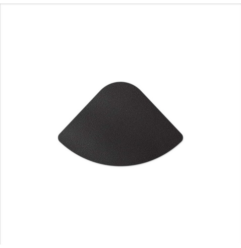 TOVAGLIETTE TAPPETINI D'ARREDO 25x37 cm PETALO pezzo singolo BULL NERO sp. 3,0