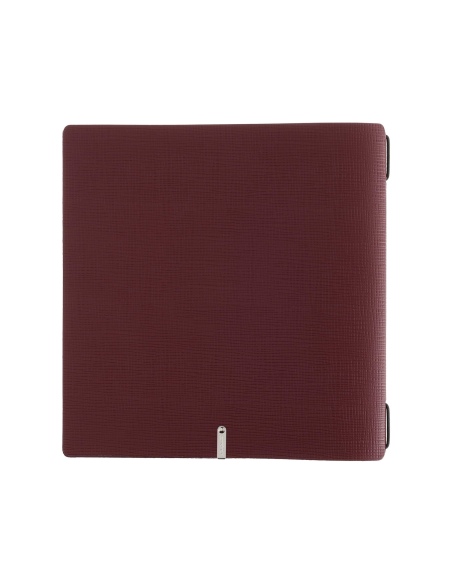 Porta Menu QUADRATO (23x23,1 cm) senza etichetta cornicetta (4 facciate) elastico nero CHEF BORDEAUX