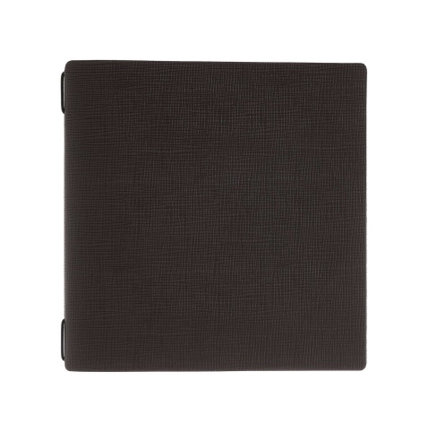 Porta Menu QUADRATO (23x23,1 cm) senza etichetta cornicetta (4 facciate) elastico nero CHEF MARRONE