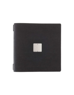 Porta Menu QUADRATO (23x23,1 cm) etichetta METAL "personalizzata" (minimo 18 pezzi) cornicetta (4 facciate) elastico nero CHEF N