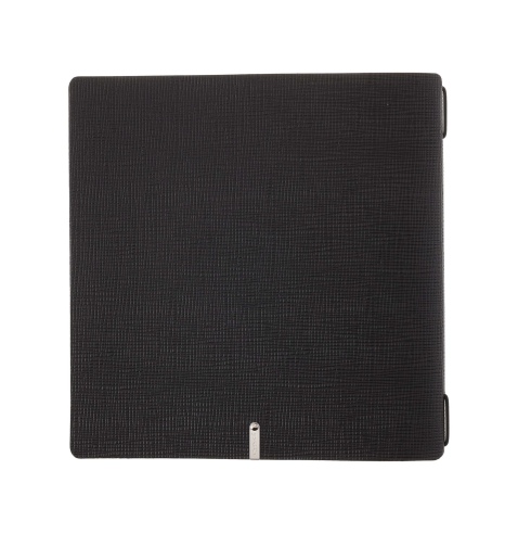 Porta Menu QUADRATO (23x23,1 cm) senza etichetta cornicetta (4 facciate) elastico nero CHEF NERO