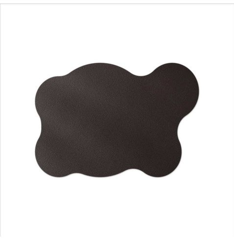 TOVAGLIETTE TAPPETINI D'ARREDO 50x35 cm BLOB pezzo singolo BULL MARRONE sp. 3,0