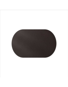 TOVAGLIETTE TAPPETINI D'ARREDO OVALI 30x47 cm pezzo singolo BULL MARRONE sp. 3,0