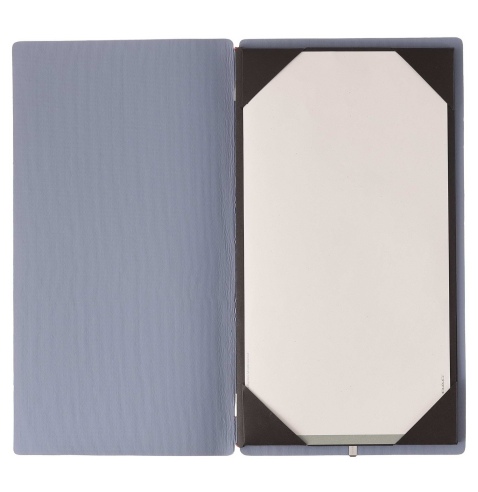 Porta Menu A4 SLIM (17,4x31,8 cm) senza etichetta cornicetta (4 facciate) elastico rosso JUTA AVIO