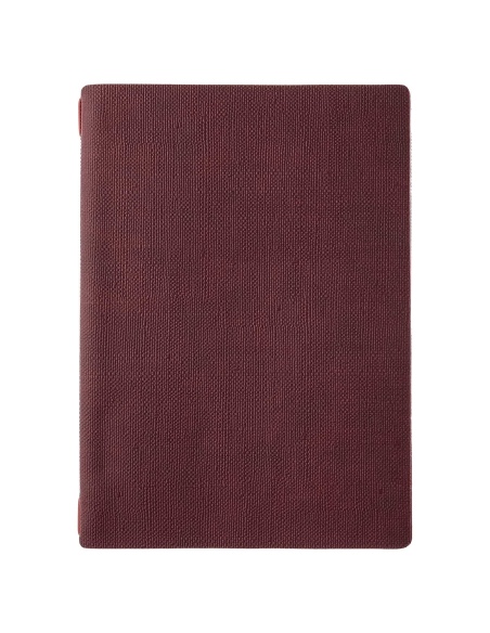 Porta Menu A4 (23,2x31,8 cm) senza etichetta cornicetta (4 facciate) elastico rosso JUTA BORDEAUX